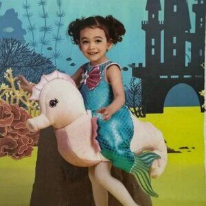 DREAM PLAY IMAGINE Mermaid sea horse 3D plush Halloween costume size 5T